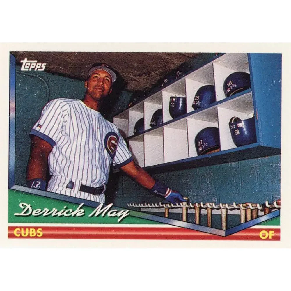 1994 Topps Derrick May # 6 Chicago Cubs